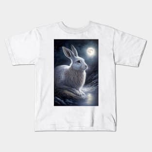 white hare 13 Kids T-Shirt